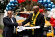 Founder of Plataforma Asia Pradeepto Biswas and Nelson Mandela Children;s Fund CFO Sibusiso Zwane on June 18, 2026. Photo: Supplied