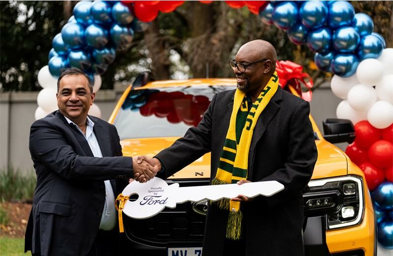 Founder of Plataforma Asia Pradeepto Biswas and Nelson Mandela Children;s Fund CFO Sibusiso Zwane on June 18, 2026. Photo: Supplied