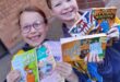 Jasmine Rymer and Lilith Saunders are delighted with the pre-loved books on May 25, 2026. Photo: supplied