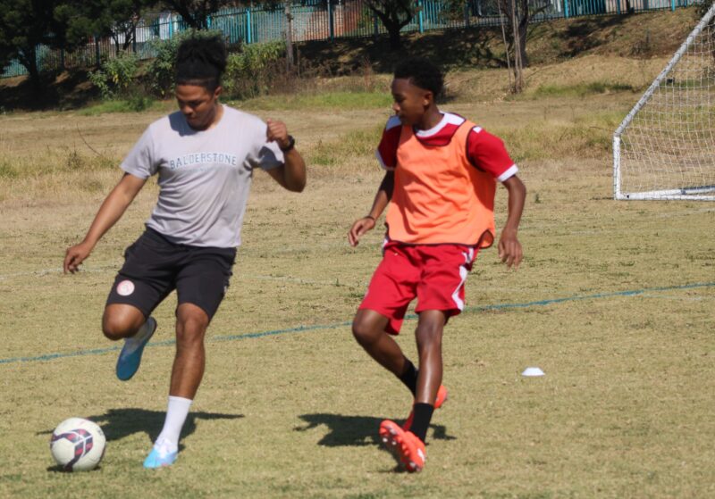 Balderstone Sports Institute Football Academy U15 team took to the fields for running and exercise ahead of their friendly match this weekend against Johannesburg City.
