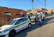 Norwood SAPS members outside burnt house on May 5, 2026. Photo: Supplied