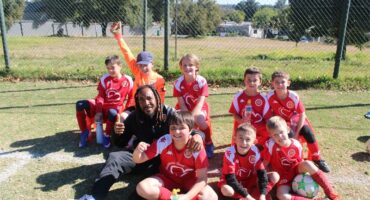 Coach Loyiso Mkutu and his team, Highlands Park FC, after the junior football game at Highlands Park Football Club on July 5, 2026. Photo: Thato Modopi