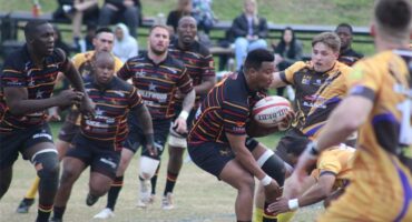 Wanderers rugby club player, Tebogo Thantshi secures the ball on June 27, 2026. Photo: Asanda Matlhare