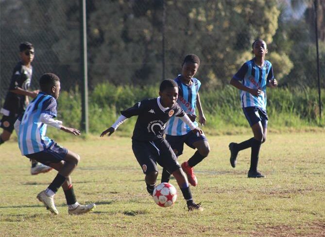 U13 Highlands Park player, Khutso Tutuka on June 28, 2026. Photo: Asanda Matlhare