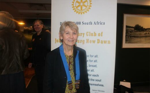: New president of Rotary Club Johannesburg New Dawn Judy Symons during her induction ceremony at Parkview Golf Club on July 15. Photo: Thato Modopi