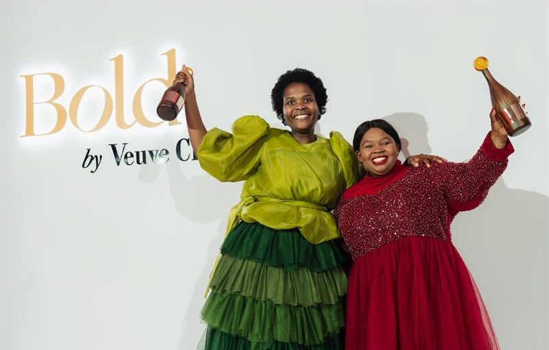 Award-winning Lindiwe Nkuna-Kgopa and Pretty Kubyane at the Bold Woman Award by Veuve Clicquot held at Four Seasons Hotel The Westcliff in Johannesburg on July 15, 2026. Photo: Supplied