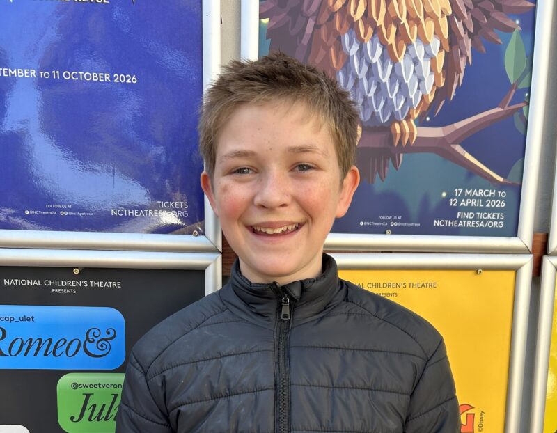Two young actors, Buddy Sacks and Jason Woollatt, one a veteran of the National Children’s Theatre in Parktown and one just starting his journey talk about what the stage means to them.
