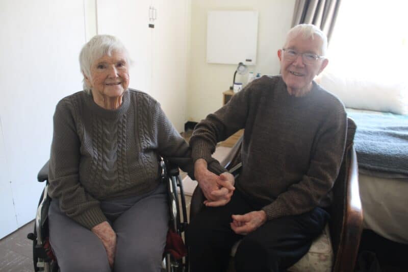 Park Care Centre’s seniors, Cobber and Anna Wilson, boast 63 years of marriage.
