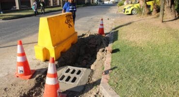 Ward 74’s councillor, Belinda Kayser-Echeozonjoku inspects the subsoil drainage system being constructed by JRA on July 9, 2026. Photo: Asanda Matlhare