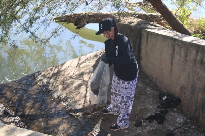 Proceeds made from recyclables at Zoo Lake go towards the maintenance of the lake.