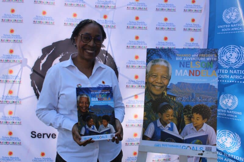Thando and Freddy’s Big SDG Adventure book connects Mandela’s values to the UN’s Sustainable Development Goals.