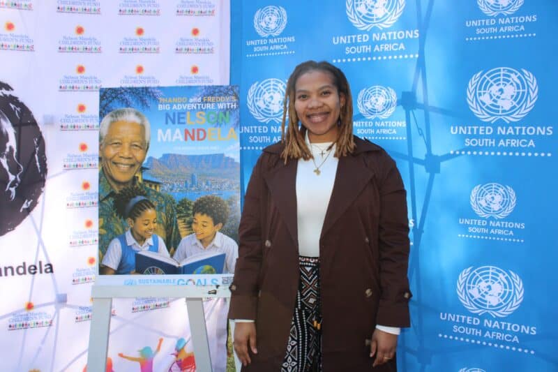 Graça Machel Trust’s senior programs officer, Dalreé de Lange reflects on the book launch on Mandela Day on July 18, 2026. Photo: Asanda Matlhare