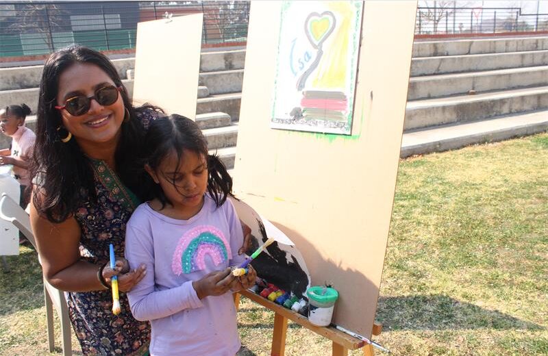 Mother and daughter Melissa Ramen Naicker and Isabella Naicker enjoy their day at the Shujaa Centre For Excellence autism open day on July 25, 2026. Photo: Thato Modopi