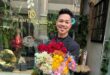 Entrepreneur and founder of Flowers by Grant Donson, Grant Donson prepares to arrange a bouquet in his store on August 19, 2026. Photo: Asanda Matlhare