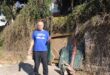 Ward 117 councillor Tim Truluck stands in front of the makeshift gate at the depilated property in Parktown. Photo: Asanda Matlhare