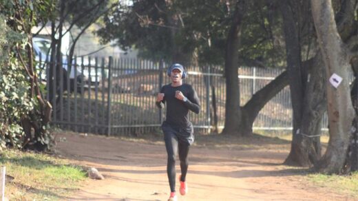 Alungile Makrwede sprints to the finish line on August 8, 2026. Photo: Asanda Matlhare