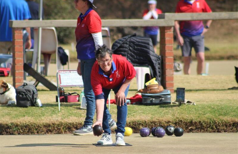 Chrissie Hough measures the field before bowling on August 9, 2026. Photo: Asanda Matlhare