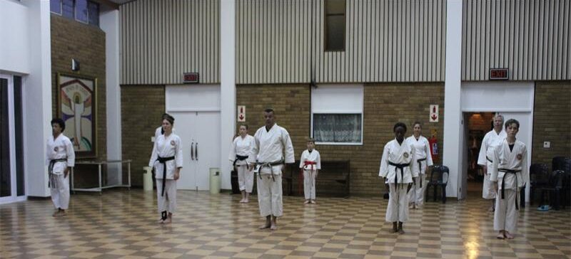 Els Karate karateka demonstrate the kata presentation on August 25, 2026. Photo: Asanda Matlhare