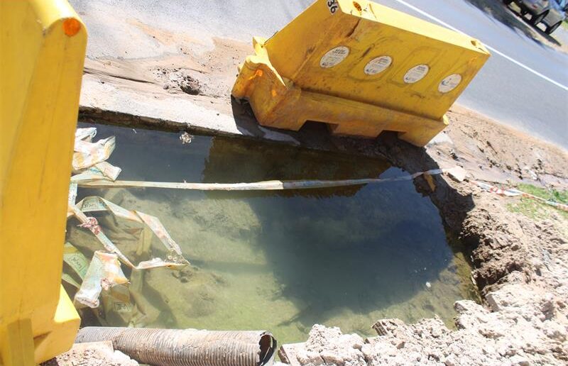 Flooded excavation in Glenhazel on July 7, 2026. Photo: Asanda Matlhare