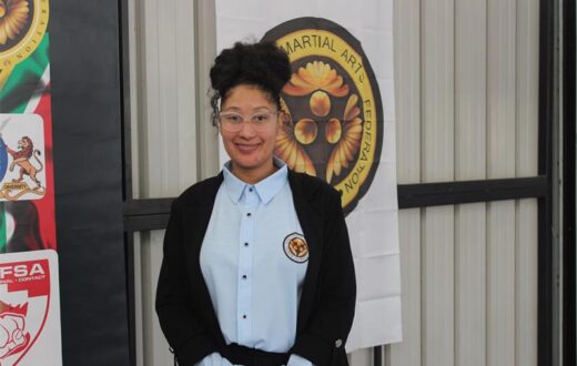 General secretary of UWMAFSA Roxanne Cassim at the 6th UWMAFSA Open Martial Arts Tournament on July 25, 2026. Photo: Thato Modopi