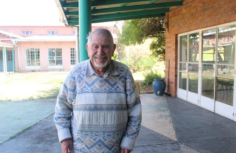 88-year-old Michael Kimelleman at Jabula Recreation Centre on July 28, 2026, where he spends his afternoons when he is not volunteering. Photo: Thato Modopi