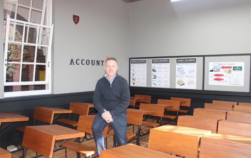 Parktownian Foundation Trust CEO Joe Kotwal in one of the newly refurbished classrooms on July 28, 2026. Photo: Thato Modopi