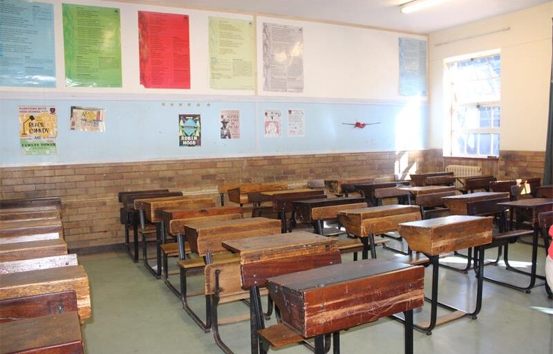 The state of the Park Town Boys' High School's classrooms before the refurbishment. Photo: Thato Modopi
