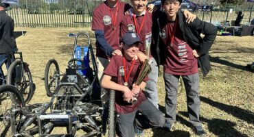 St John's College National Gravity Racing Competition participants in July 2026. Photo: Supplied