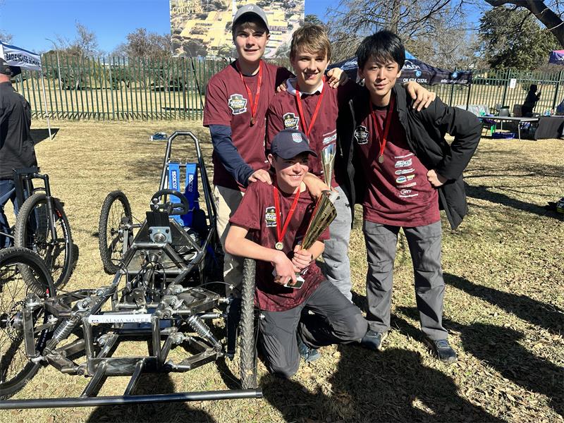St John's College National Gravity Racing Competition participants in July 2026. Photo: Supplied