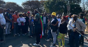 Khipinkunzi Ngubane addresses crowd on August 5, 2026. Photo: Asanda Matlhare