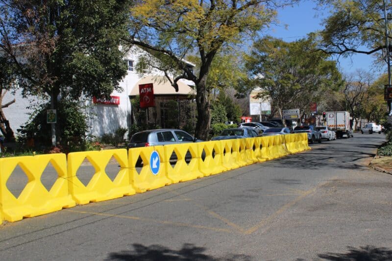No accidents have been reported since JRA installed its temporary traffic calming measure on Pretoria and Victoria streets in Oaklands.
