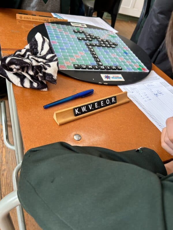 KES learners play Scrabble on August 27, 2026. Photo: Asanda Matlhare