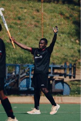 Emmanuel Dube during the hockey match between Parktown Boys' High School and Northcliff High School. Photo: Provided