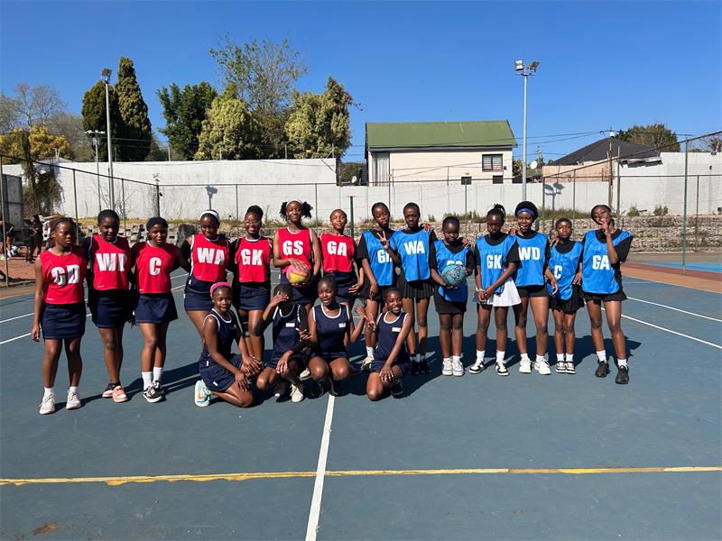 Netball junior division at the NFF Fundraising Tournament held at Paterson Park in Norwood. Photo: Supplied