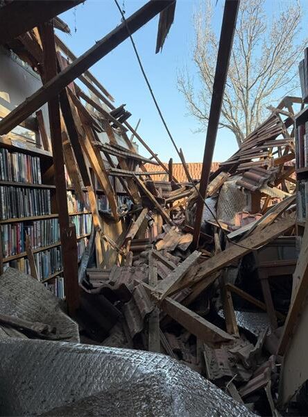 The city says no funding has yet been allocated for repairs or rebuilding of Parkhurst Library, leaving residents concerned about its future.