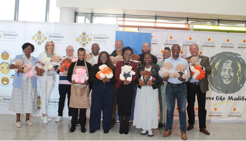 Ford Motor Company Africa and the Nelson Mandela Children Hospital staff are ready to donate the bears on September 9, 2026. Photo: Asanda Matlhare