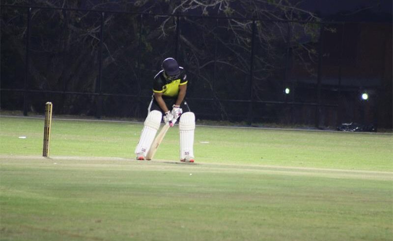 Andraos & Hatchett cricket player, Jordan Smith prepares to bat on September 11, 2026. Photo: Asanda Matlhare
