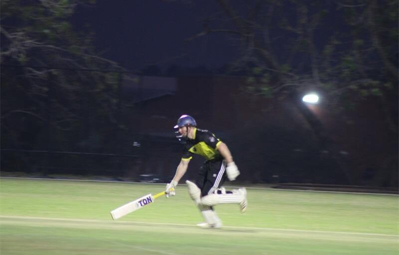 Andraos & Hatchett cricket player,Connor Ivins bats across the field on September 11, 2026. Photo: Asanda Matlhare