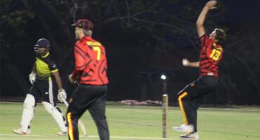 Benoni Northerns cricket player, Adam Kruger bowls on September 11, 2026 . Photo: Asanda Matlhare