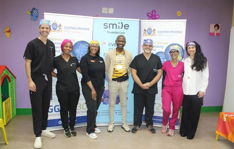 Charlotte Maxeke Johannesburg Academic Hospital medical team and Smile Foundation team on September 4, 2026. Photo: Asanda Matlhare