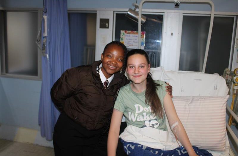 Uyanda Mbana visit Duané Store while she recovers in bed on September 4, 2026. Photo: Asanda Matlhare