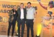 President of the Central Gauteng Lions board Ashraf Stemmet, Afrox CEO Ferdinand Kuehner and DP World Lions CEO Jono Leaf-Wright at the launch of the DP World Lions 2026/27 season on September 1, 2026. Photo: Asanda Matlhare