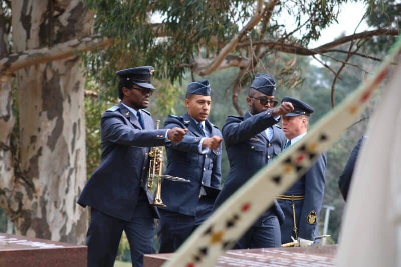 Dignitaries and community members gathered at James and Ethel Gray Park to pay tribute to the South African Air Force pilots of 1944.