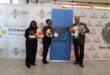 Nelson Mandela Children’s Fund’s Mpho Mokoena, president of Ford Motor Company Africa Neale Hill and CEO of the Nelson Mandela Children’s Hospital Nonkululeko Boikhutso on September 9, 2026. Photo: Asanda Matlhar