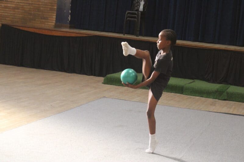 Lizenathi Manzi practices her ball solo piece on September 16, 2026. Photo: Asanda Matlhare
