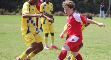 U14 Highlands Park player, aniel Lanzer on September 20, 2026. Photo: Asanda Matlhare