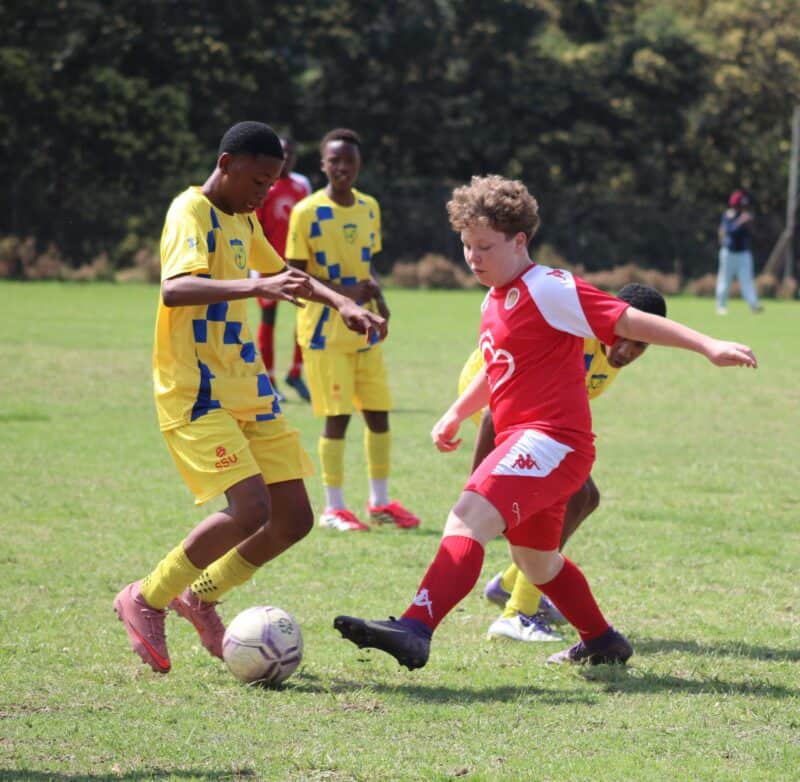 U14 Highlands Park player, aniel Lanzer on September 20, 2026. Photo: Asanda Matlhare