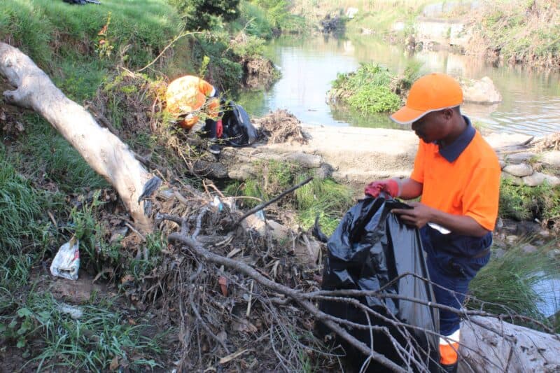 Volunteers and local organisations joined forces at 5th Avenue Park to clear litter from the Braamfontein Spruit and protect local eco-biodiversity.
