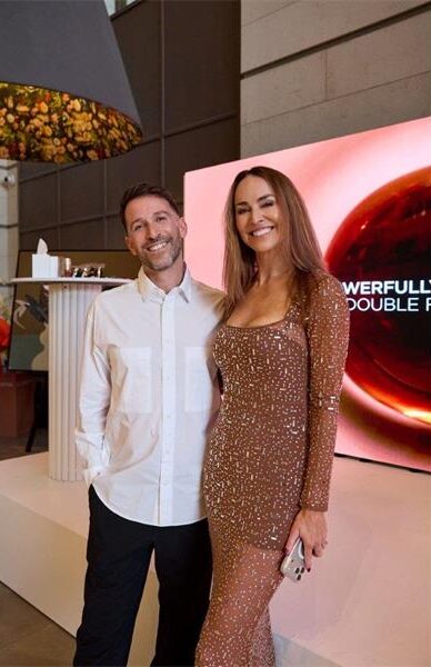 Make-up artist Enzo Fournier and Juls Meintjies. Photo: Supplied