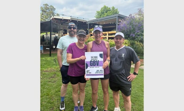 Locals at Delta Park anti-GBV walk on September 27, 2026. Photo: Supplied